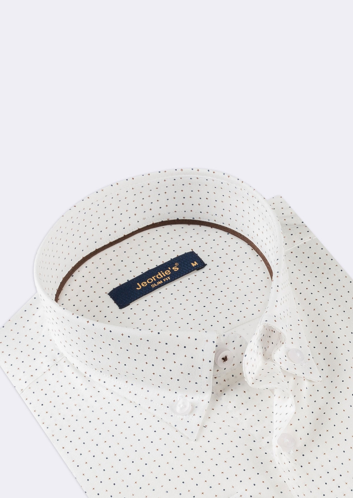 White - Brown Long Sleeve Shirt