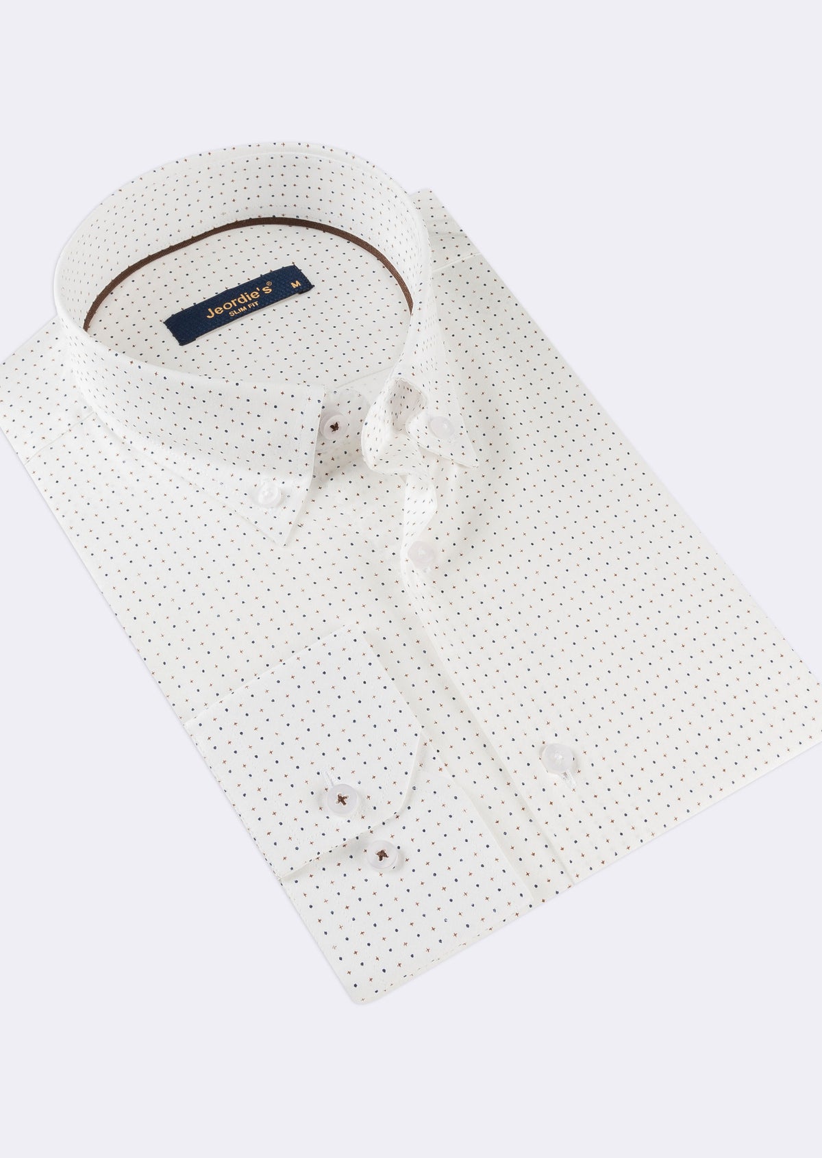 White - Brown Long Sleeve Shirt