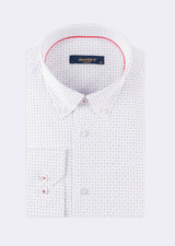 White - Navy Long Sleeve Shirt