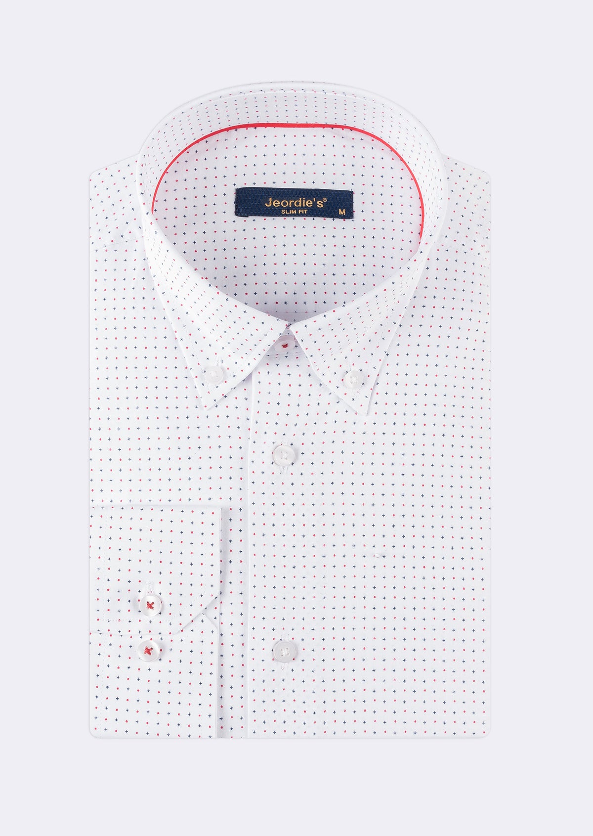 White - Navy Long Sleeve Shirt
