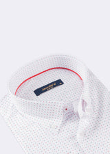 White - Navy Long Sleeve Shirt