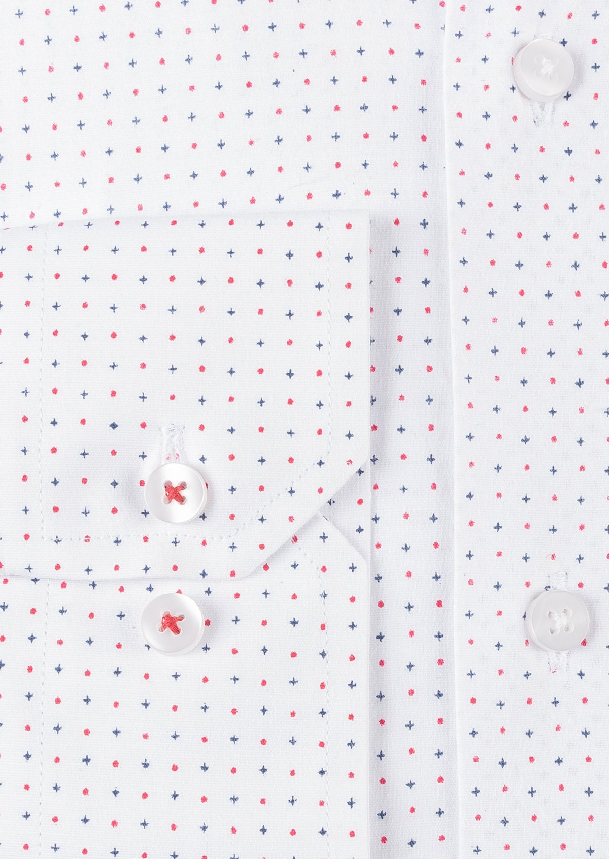 White - Navy Long Sleeve Shirt
