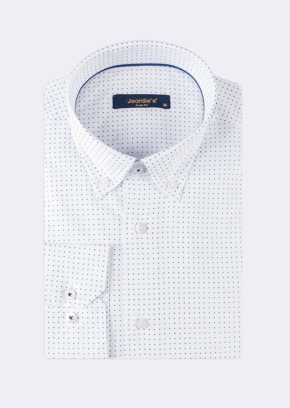 White - Blue Long Sleeve Shirt