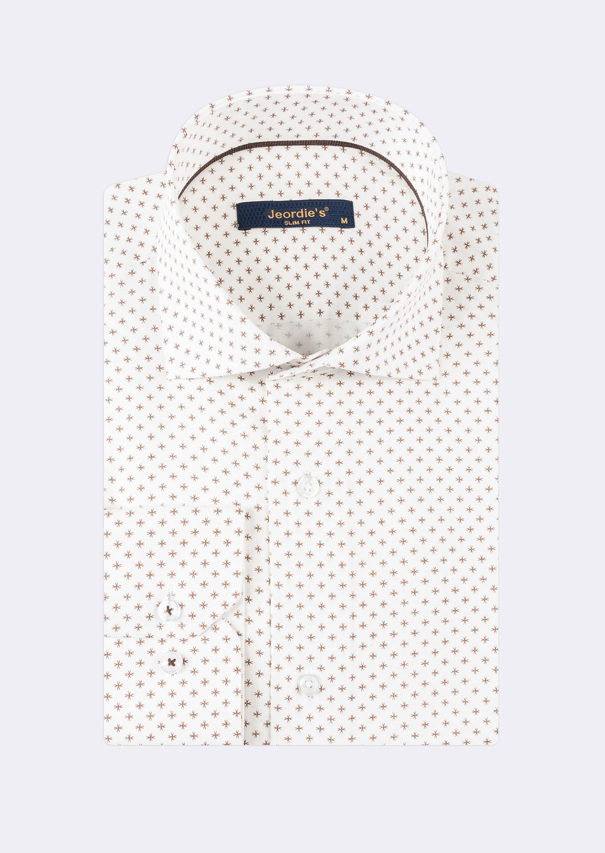 White - Brown Long Sleeve Shirt
