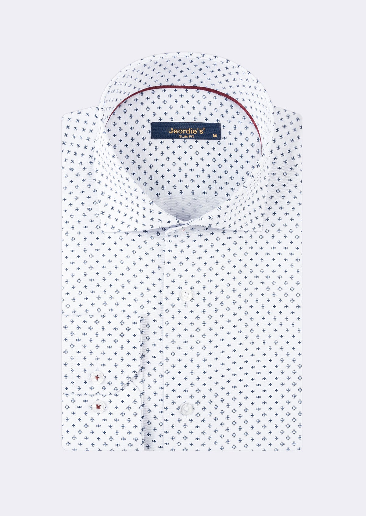 White - Navy Long Sleeve Shirt