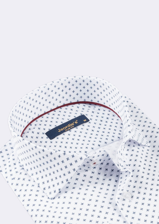 White - Navy Long Sleeve Shirt