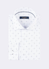 White - Navy Long Sleeve Shirt