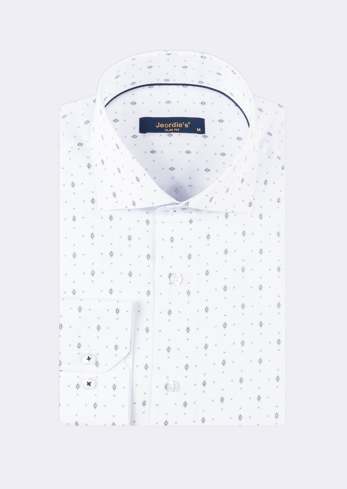 White - Navy Long Sleeve Shirt