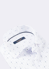 White - Navy Long Sleeve Shirt
