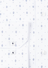 White - Navy Long Sleeve Shirt