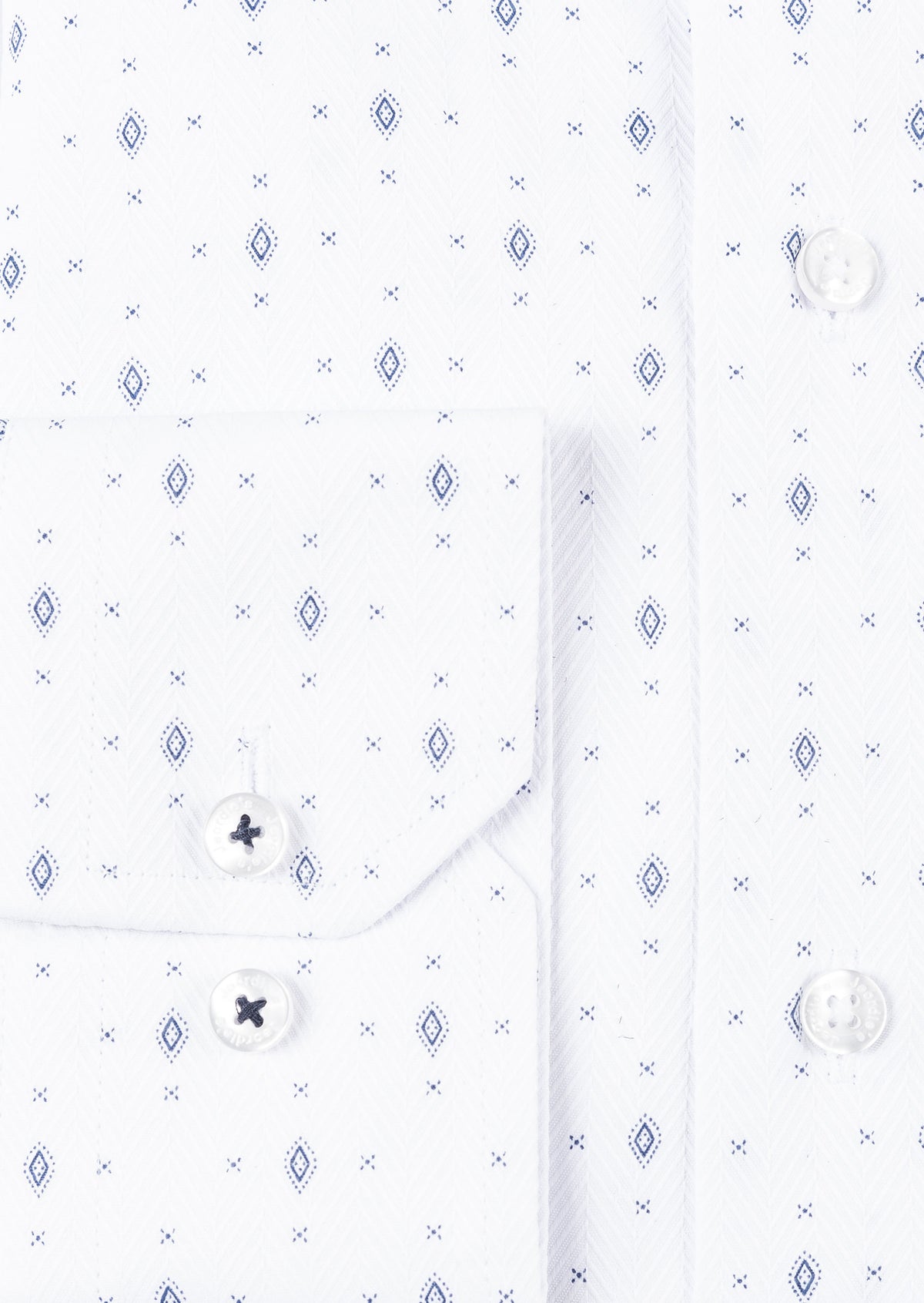 White - Navy Long Sleeve Shirt