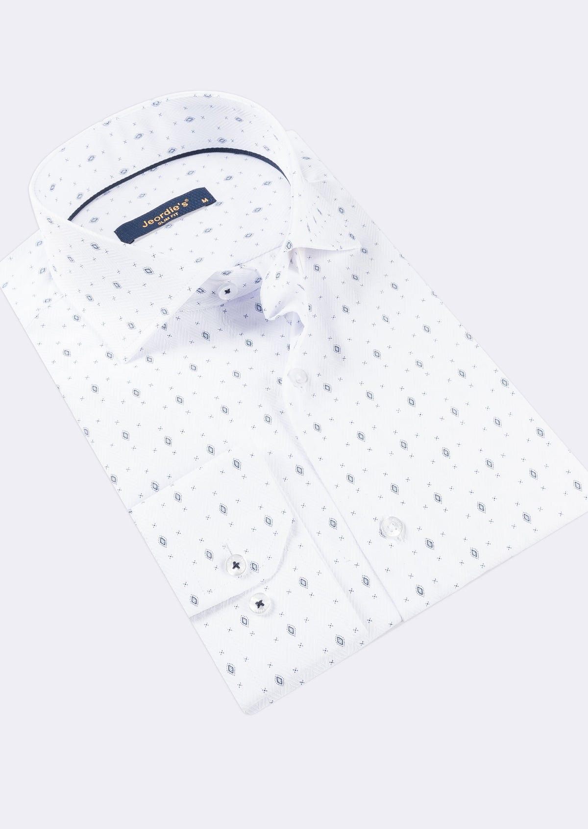 White - Navy Long Sleeve Shirt