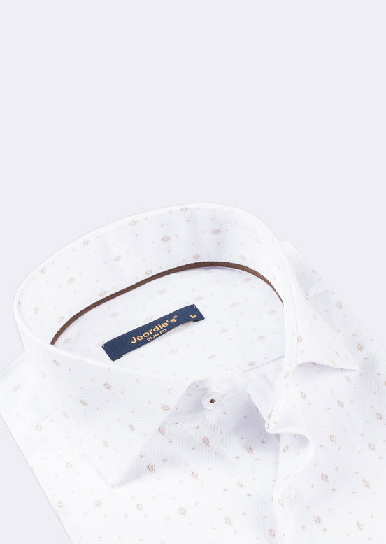White - Beige Long Sleeve Shirt