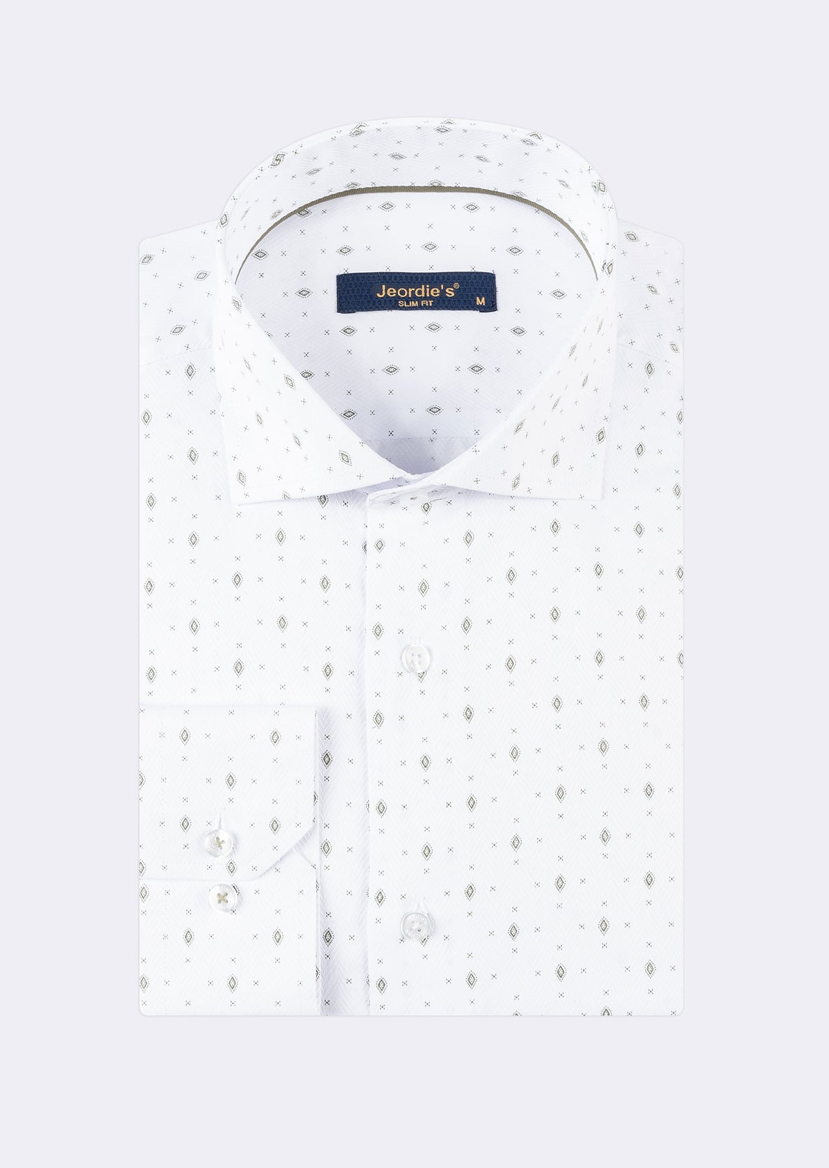 White - Khaki Long Sleeve Shirt
