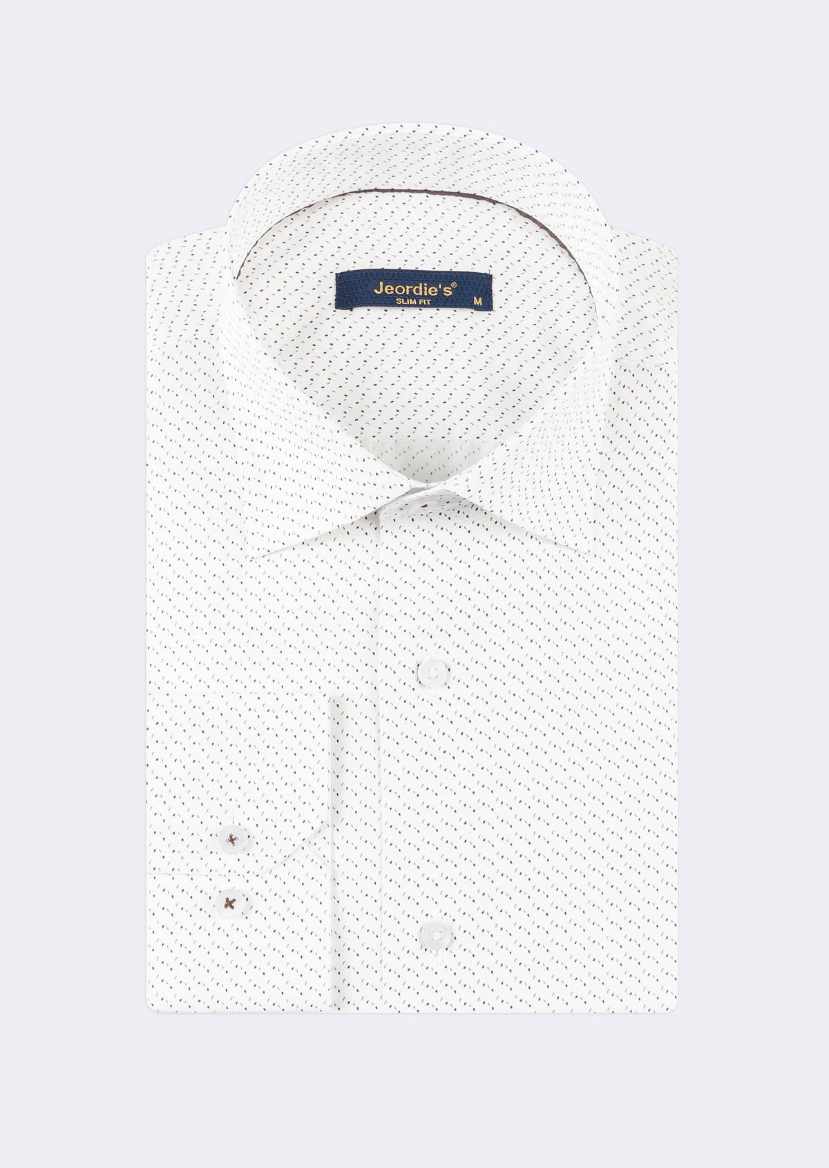 White - Brown Long Sleeve Shirt
