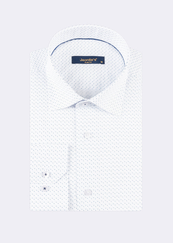 White - Navy Long Sleeve Shirt