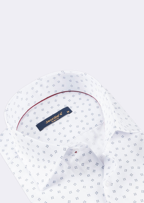 White - Navy Long Sleeve Shirt