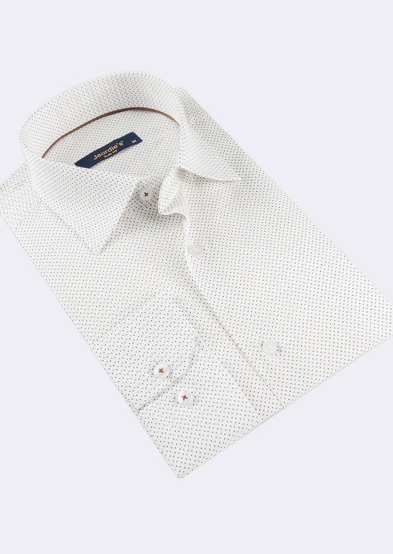 Cream - Brown Long Sleeve Shirt