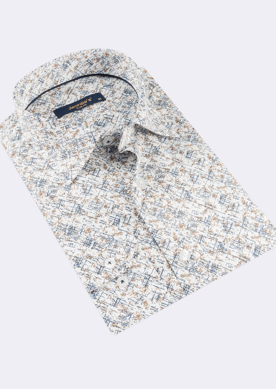 White - Navy Long Sleeve Shirt