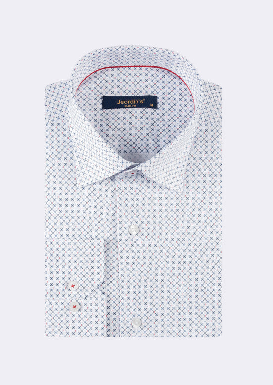 White - Red Long Sleeve Shirt