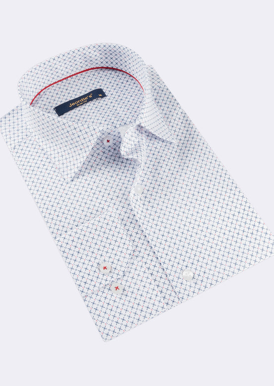 White - Red Long Sleeve Shirt
