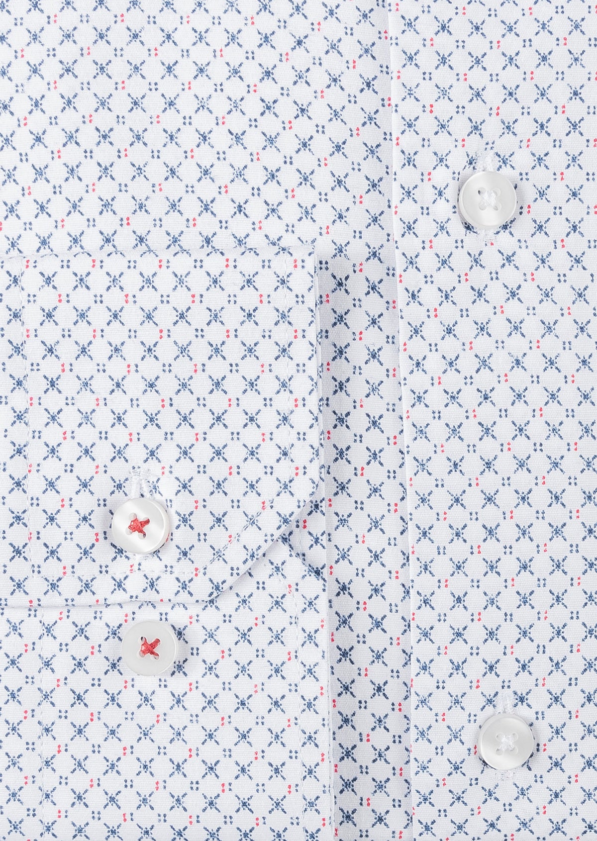 White - Red Long Sleeve Shirt