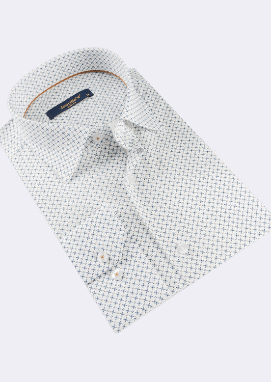 White - Beige Long Sleeve Shirt