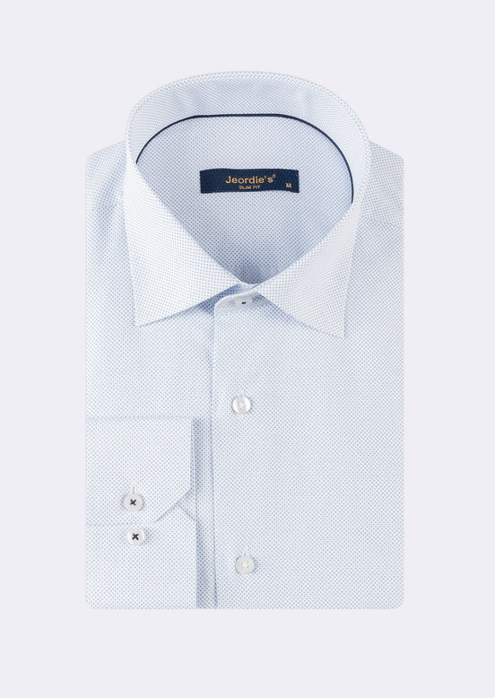 White - Blue Long Sleeve Shirt