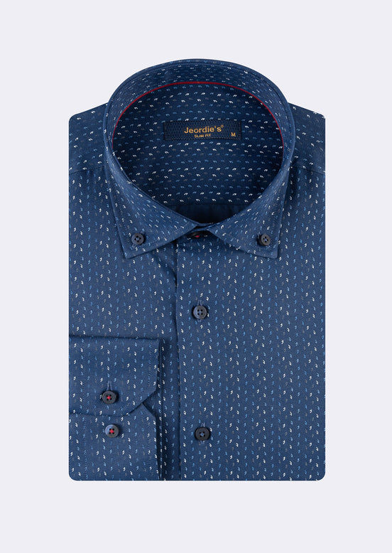 Navy - Blue Long Sleeve Shirt