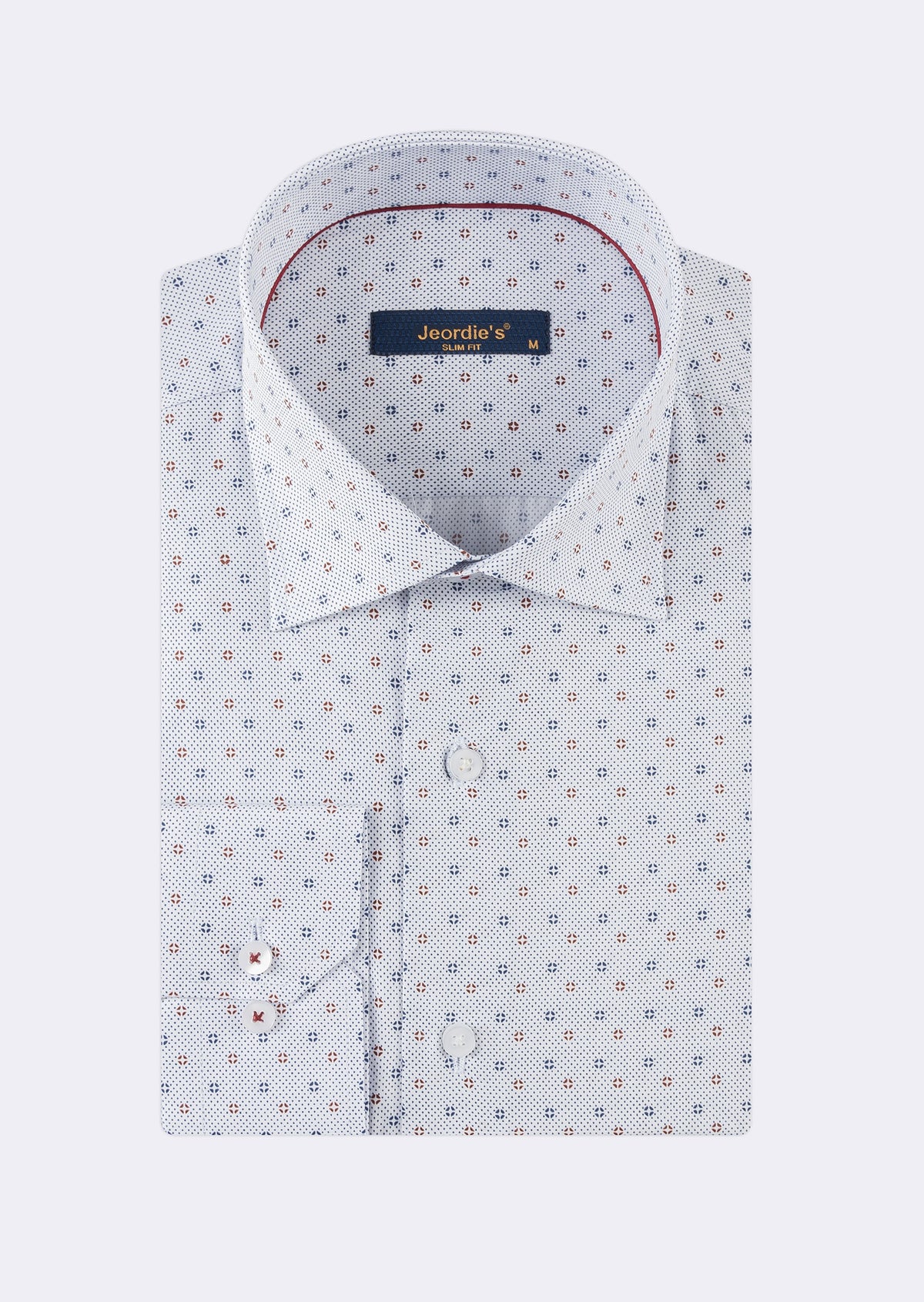 White - Navy Long Sleeve Shirt