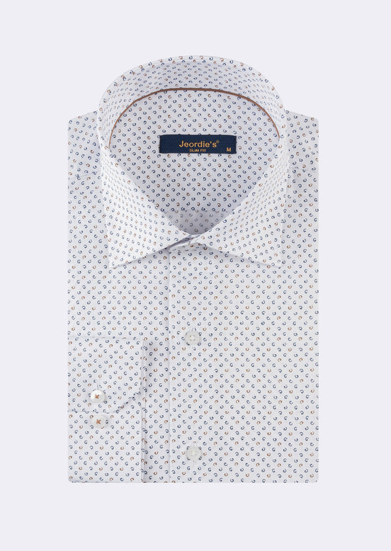 White - Navy Long Sleeve Shirt