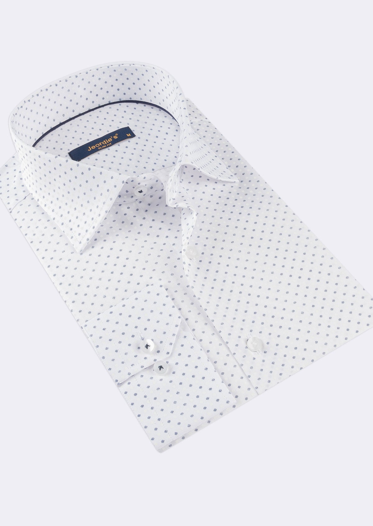White - Navy Long Sleeve Shirt