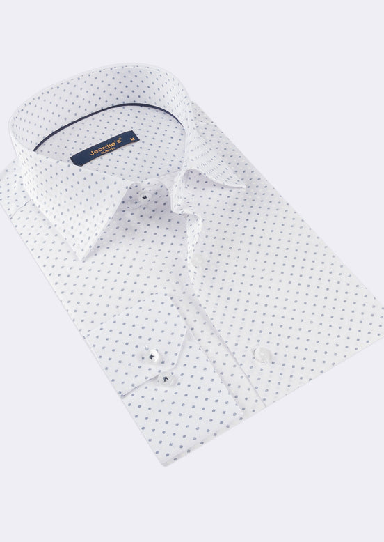 White - Navy Long Sleeve Shirt