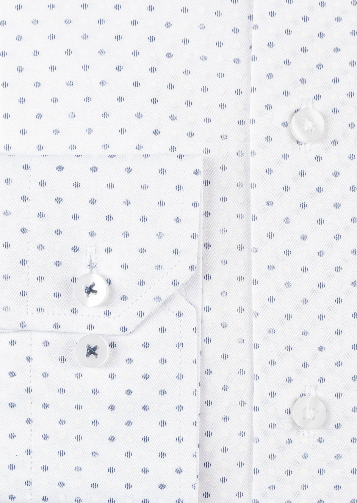 White - Navy Long Sleeve Shirt