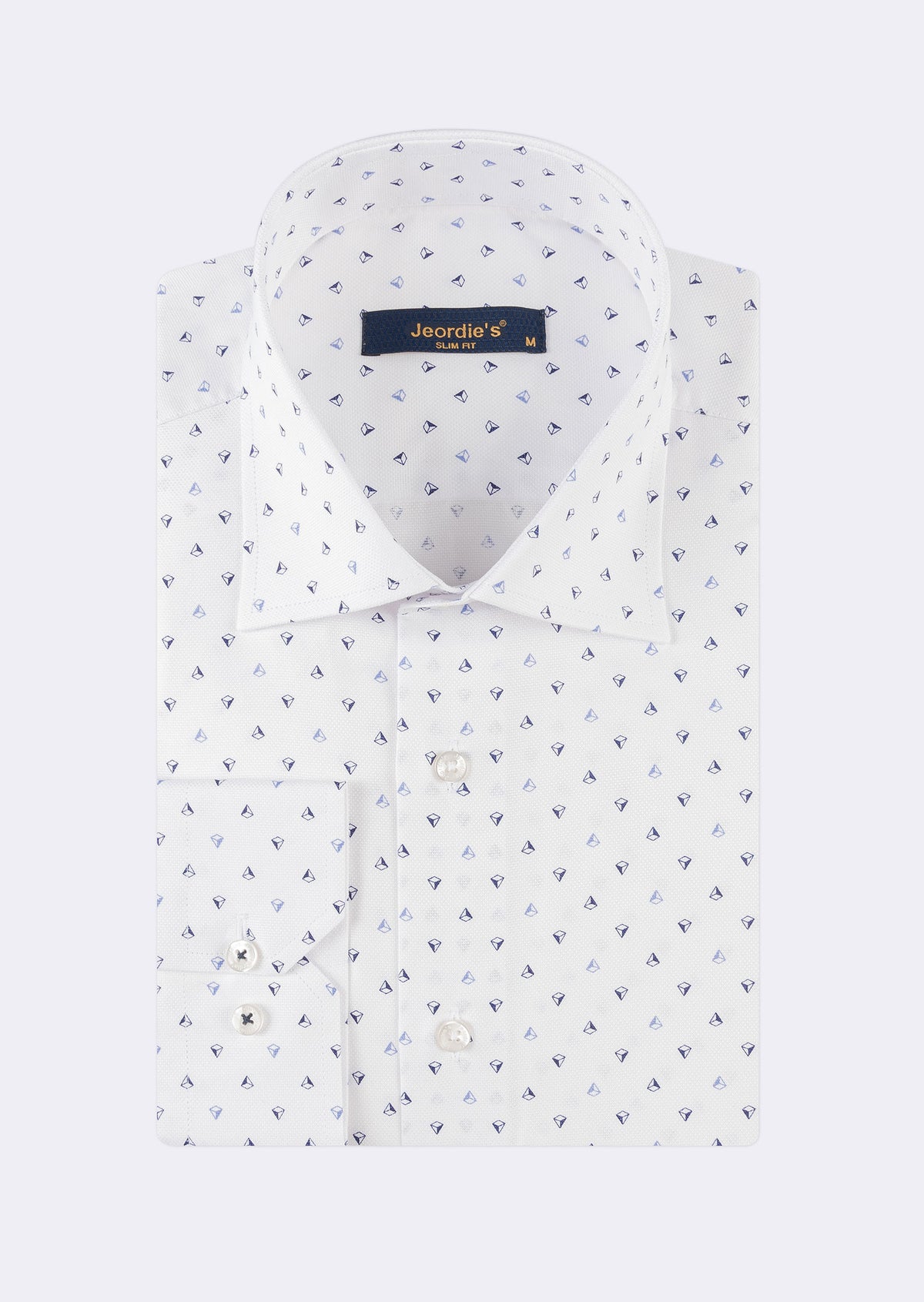 White - Navy Long Sleeve Shirt