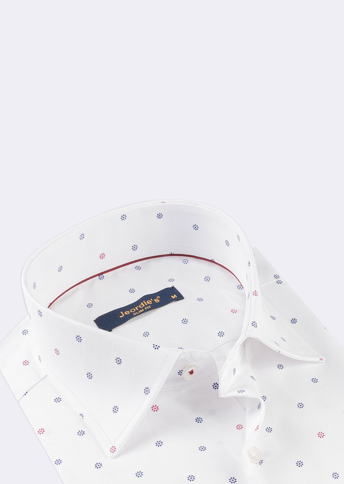 White - Burgundy Long Sleeve Shirt