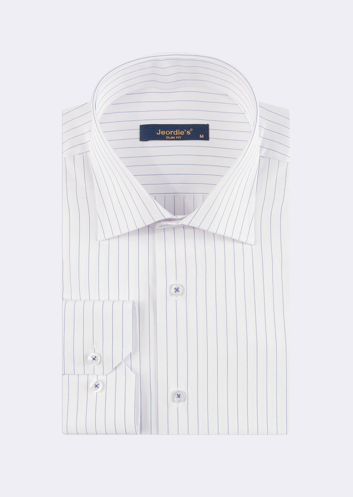 White - Navy Long Sleeve Shirt