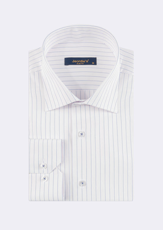 White - Navy Long Sleeve Shirt