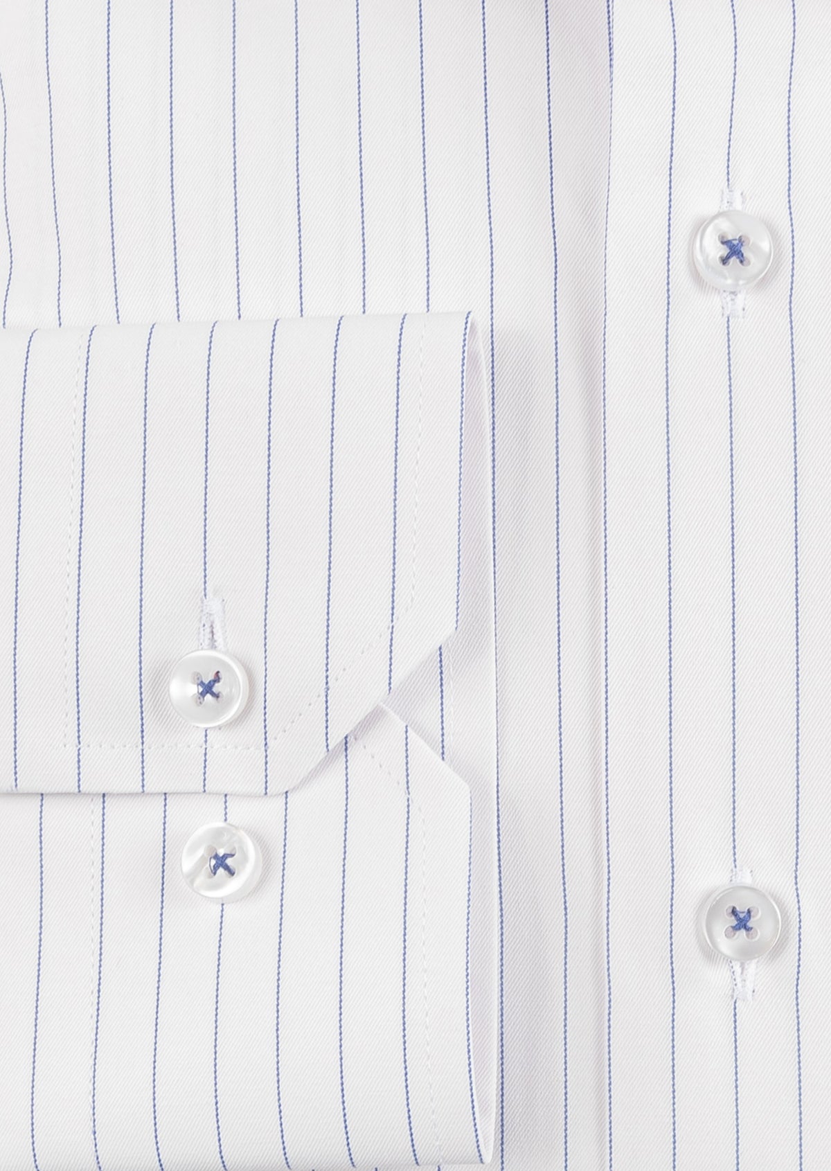 White - Navy Long Sleeve Shirt