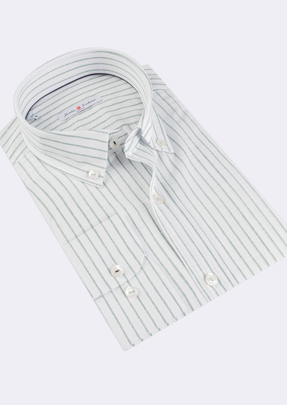 White - Green Long Sleeve Shirt