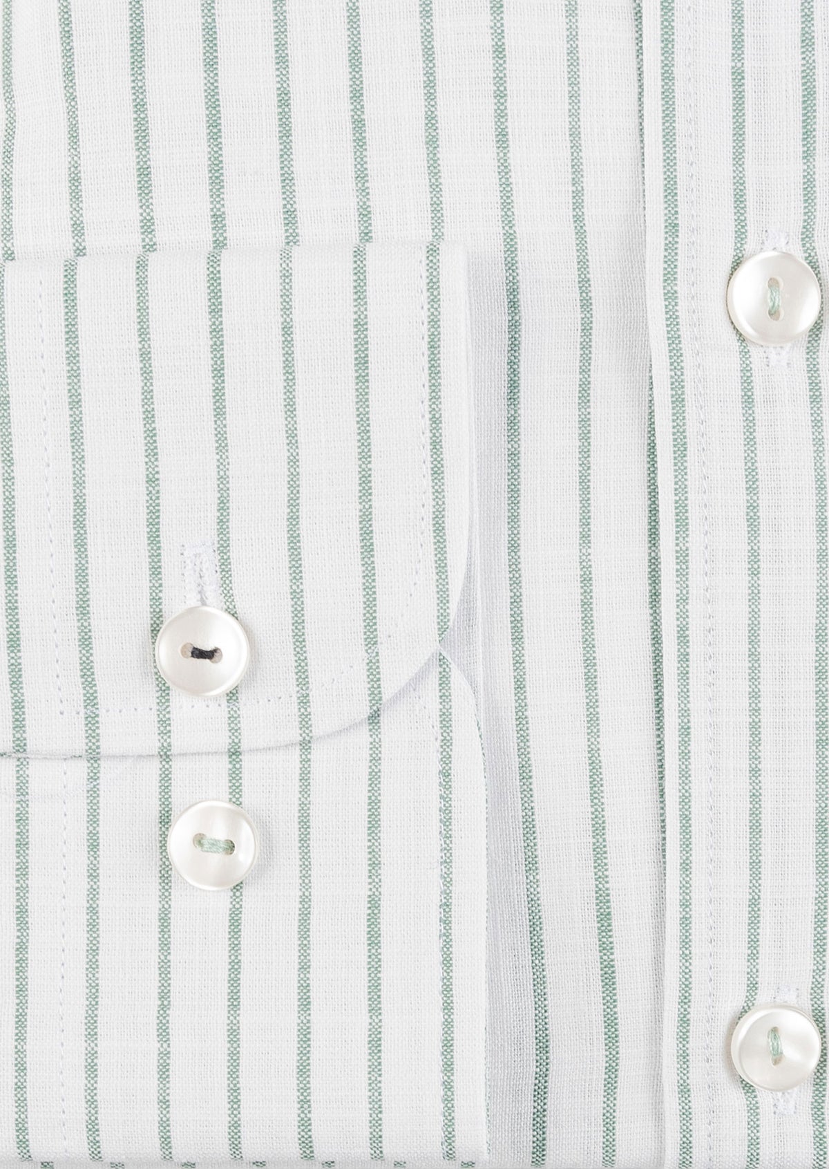 White - Green Long Sleeve Shirt