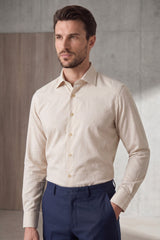 Cream Long Sleeve Shirt