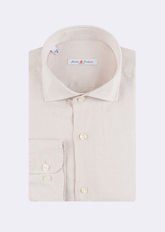 Cream Long Sleeve Shirt