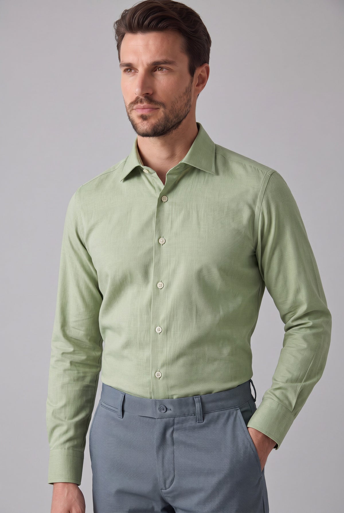 Green Long Sleeve Shirt