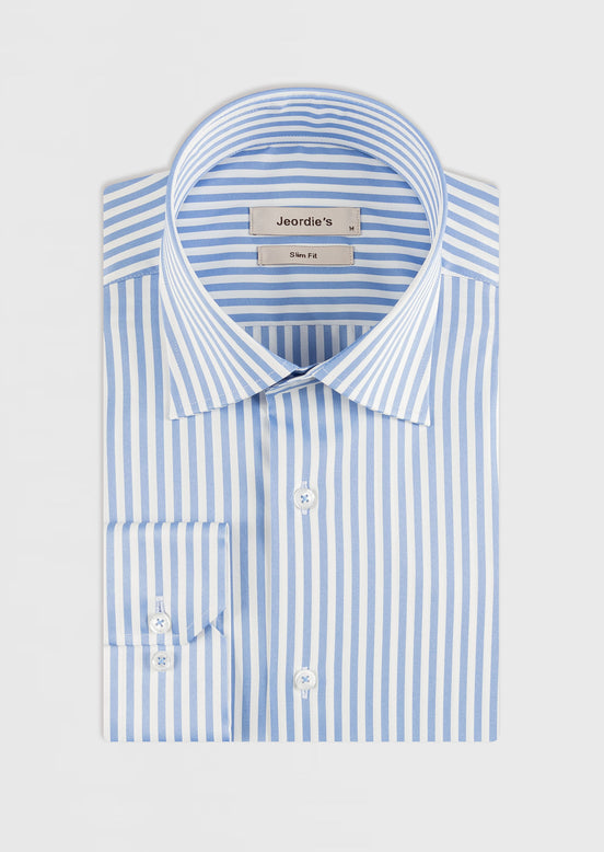 White - Blue Long Sleeve Shirt