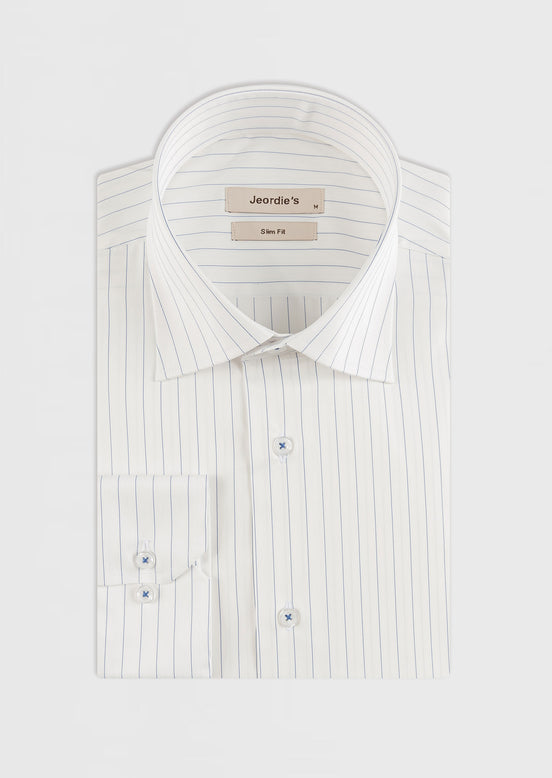 White - Navy Long Sleeve Shirt