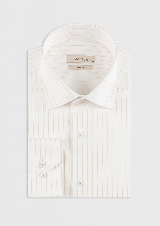 White - Beige Long Sleeve Shirt