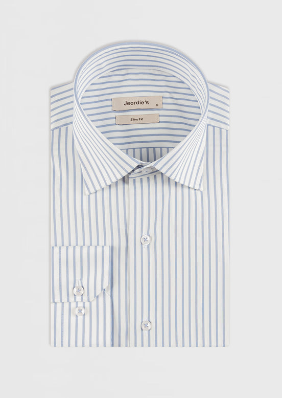 White - Indigo Long Sleeve Shirt