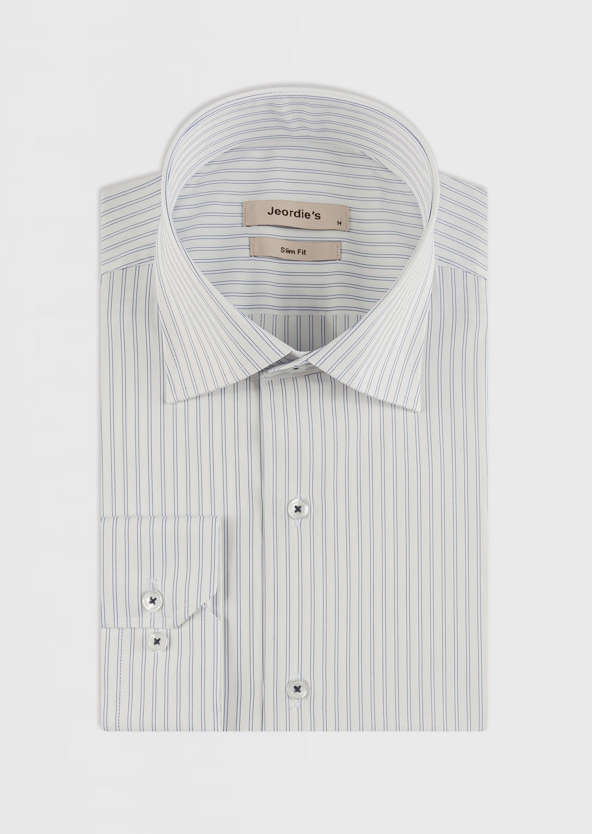 White - Navy Long Sleeve Shirt