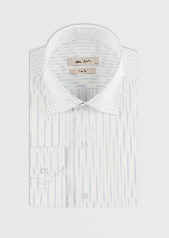 White - Blue Long Sleeve Shirt